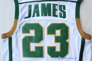 Maillot NCAA Pas Cher Irish LeBron James 23 Blanc