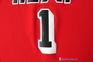 Maillot NBA Pas Cher Miami Heat Chris Bosh 1 Retro Rouge