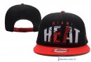 Bonnet NBA Miami Heat 2016 Noir Rouge 2