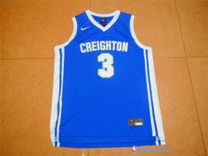 Maillot NCAA Pas Cher Creighton Mcdermott 3 Bleu
