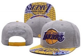 Bonnet NBA Los Angeles Lakers 2016 Gris Jaune