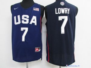 Maillot NBA Pas Cher USA 2016 Kyle Lowry 7 Bleu