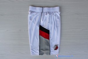 Pantalon NBA Pas Cher Portland Trail Blazers Retro Blanc