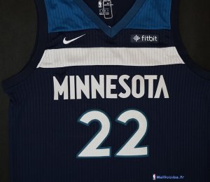 Maillot NBA Pas Cher Minnesota Timberwolves Andrew Wiggins 22 Marine 2017/18