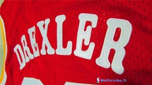 Maillot NBA Pas Cher Houston Rockets Clyde Drexler 22 Retro Rouge
