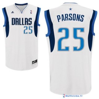 Maillot NBA Pas Cher Dallas Mavericks Chandler Parsons 25 Blanc