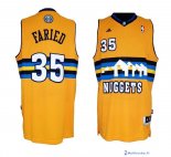 Maillot NBA Pas Cher Denver Nuggets Kenneth Faried 35 Jaune