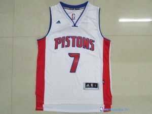 Maillot NBA Pas Cher Detroit Pistons Brandon Jennings 7 Blanc