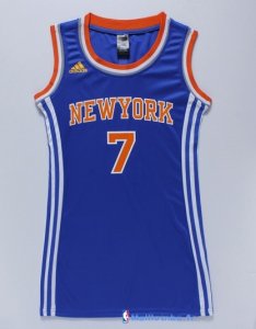 Maillot NBA Pas Cher New York Knicks Femme Carmelo Anthony 7 Bleu