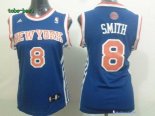 Maillot NBA Pas Cher New York Knicks Femme J.R.Smith 8 BleuNew