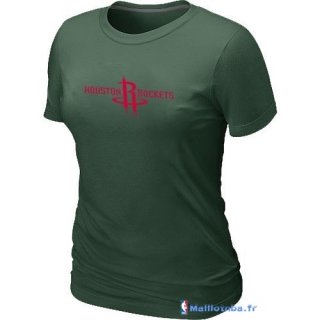 T-Shirt NBA Pas Cher Femme Houston Rockets Vert Sombre