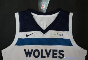 Maillot NBA Pas Cher Minnesota Timberwolves Karl Anthony Towns 32 Blanc 2017/18