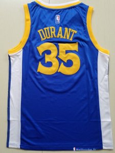 Maillot NBA Pas Cher Golden State Warriors Junior Kevin Durant 35 Bleu 2017/18