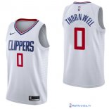 Maillot NBA Pas Cher Los Angeles Clippers Sindarius Thornwell 0 Blanc Association 2017/18
