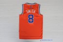 Maillot NBA Pas Cher Noël New York Knicks Orange Smith 8