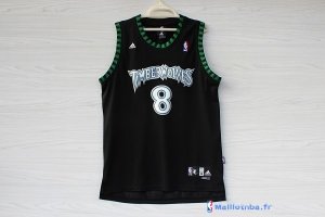 Maillot NBA Pas Cher Minnesota Timberwolves Latrell Sprewell 8 Retro Noir