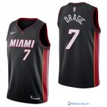 Maillot NBA Pas Cher Miami Heat Goran Dragic 7 Noir Icon 2017/18