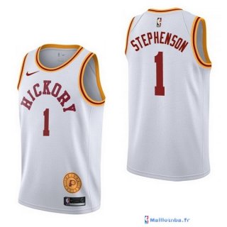 Maillot NBA Pas Cher Indiana Pacers Lance Stephenson 1 Retro Blanc 2017/18