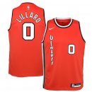 Portland Trail Blazers Damian Lillard Nike Red Hardwood Classics Swingman Jersey