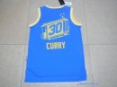 Maillot NBA Pas Cher Golden State Warriors Stephen Curry 30 Retro City Bleu