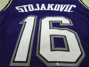 Maillot NBA Pas Cher Sacramento Kings Peja Stojakovic 16 Retro Pourpre