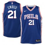 Philadelphia 76ers Joel Embiid Nike Royal Swingman Jersey - Icon Edition