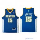 Maillot NBA Pas Cher Denver Nuggets Carmelo Anthony 15 Retro Bleu