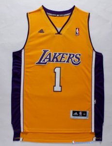 Maillot NBA Pas Cher Los Angeles Lakers D'Angelo Russell 1 Jaune