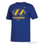 Maillot NBA Pas Cher Golden State Warriors Champions 2017 Bleu