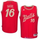 Maillot NBA Pas Cher Noël Chicago Bulls Gasol 16 Rouge