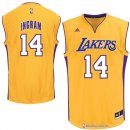 Maillot NBA Pas Cher Los Angeles Lakers Ingram 14 Jaune