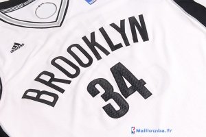 Maillot NBA Pas Cher Brooklyn Nets Paul Pierce 34 Blanc