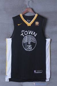 Maillot NBA Pas Cher Golden State Warriors Kevin Durant 35 Noir 2017/18