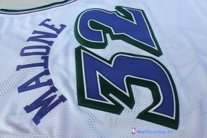 Maillot NBA Pas Cher Utah Jazz Karl Malone 32 Blanc