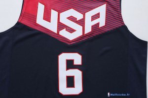 Maillot NBA Pas Cher USA 2014 Rose 6 Noir