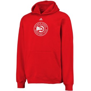 Atlanta Hawks adidas Red Primary Logo Pullover Hoodie