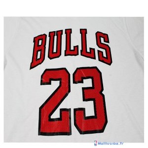 Maillot NBA Pas Cher ML Chicago Bulls Jordan 23 Blanc