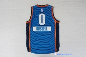 Maillot NBA Pas Cher Noël Oklahoma City Thunder Russell 0 Bleu