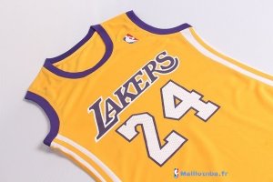 Maillot NBA Pas Cher Los Angeles Lakers Femme Kobe Bryant 24 Jaune