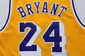 Maillot NBA Pas Cher Los Angeles Lakers Kobe Bryant 24 Retro Jaune