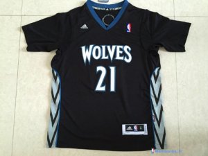 Maillot NBA Pas Cher Minnesota Timberwolves Kevin Garnett 21 Noir MC