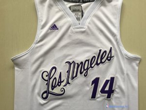 Maillot NBA Pas Cher Noël Los Angeles Lakers Brandon Ingram 14 Blanc