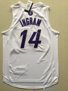 Maillot NBA Pas Cher Noël Los Angeles Lakers Brandon Ingram 14 Blanc