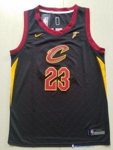 Maillot NBA Pas Cher Cleveland Cavaliers Junior LeBron James 23 Noir 2017/18