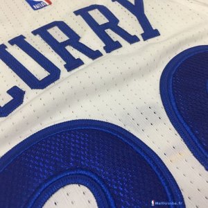 Maillot NBA Pas Cher Golden State Warriors Stephen Curry 30 Todo Blanc 2017/18