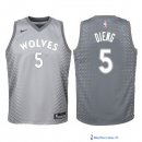 Maillot NBA Pas Cher Minnesota Timberwolves Junior Gorgui Dieng 5 Nike Gris Ville 2017/18