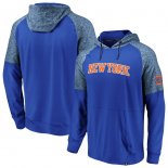New York Knicks Fanatics Branded Blue Made to Move Static Performance Raglan Pullover Hoodie