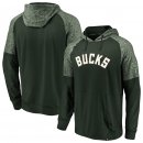 Milwaukee Bucks Fanatics Branded Hunter Green Made to Move Static Performance Raglan Pullover Hoodie