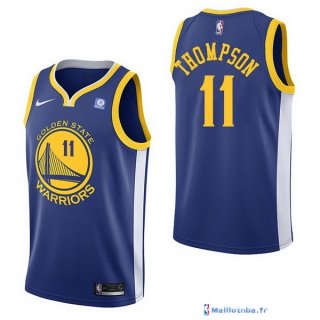 Maillot NBA Pas Cher Golden State Warriors Klay Thompson 11 Bleu 2017/18