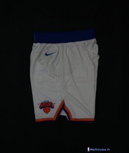 Pantalon NBA Pas Cher New York Knicks Nike Blanc